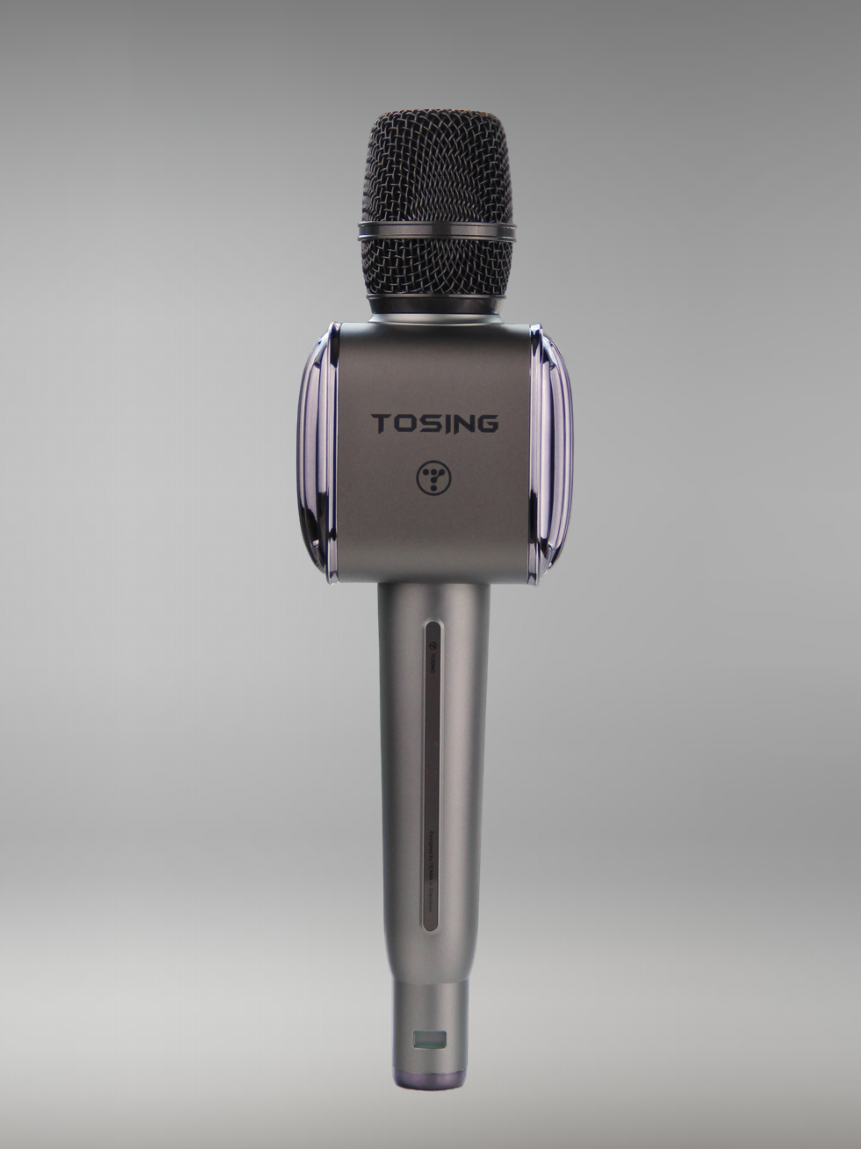 Логотип Tosing на караоке микрофоне